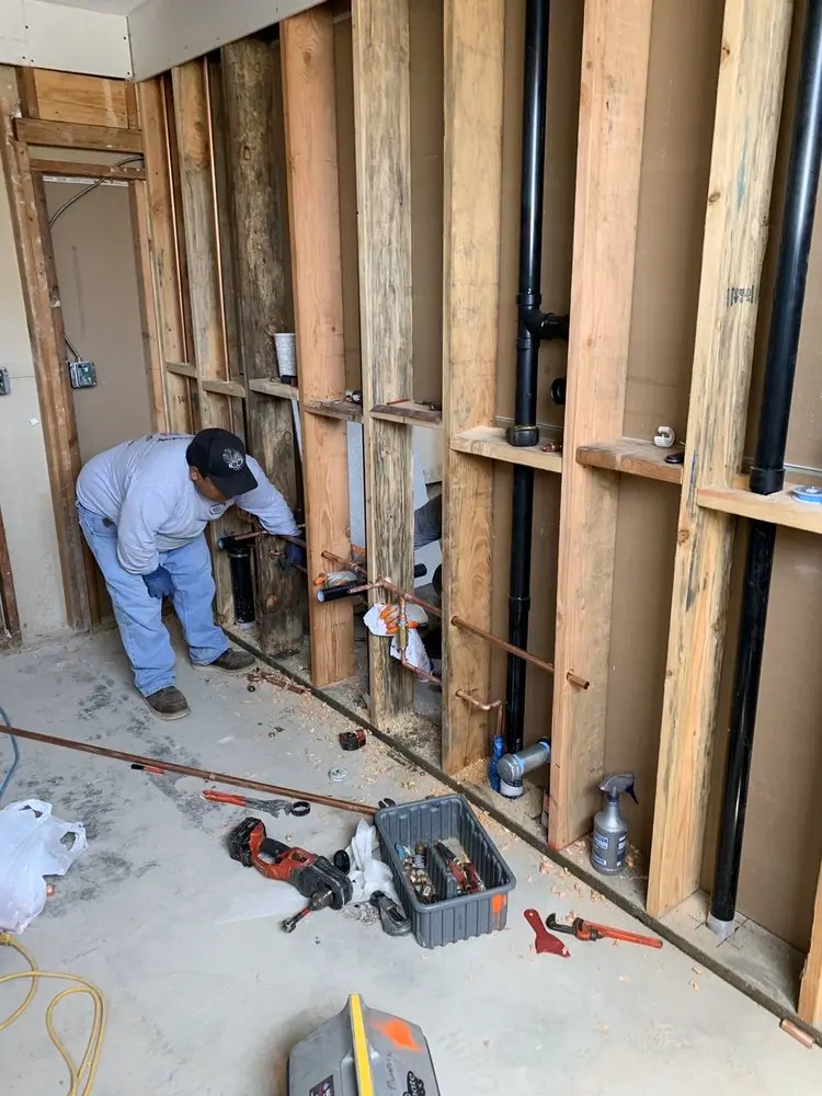 Commercial rough-in plumbing for Gas Line Repair in Bricksboro
